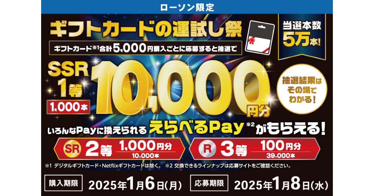 ローソン｜ギフトカードの運試し祭